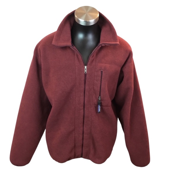 Patagonia Synchilla Heavy Fleece Jacket Full Zip Burgundy